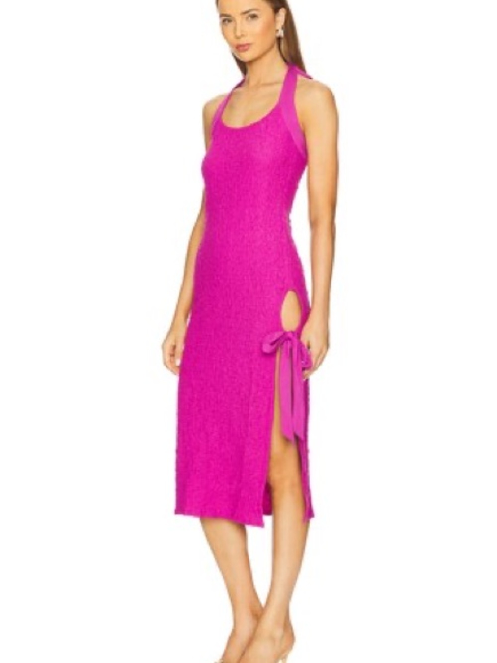 NWOT Free People x REVOLVE Sea Foam Midi Dress in Rose Violet